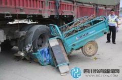 廣西3歲男童不慎啟動電動三輪 遭牽引車